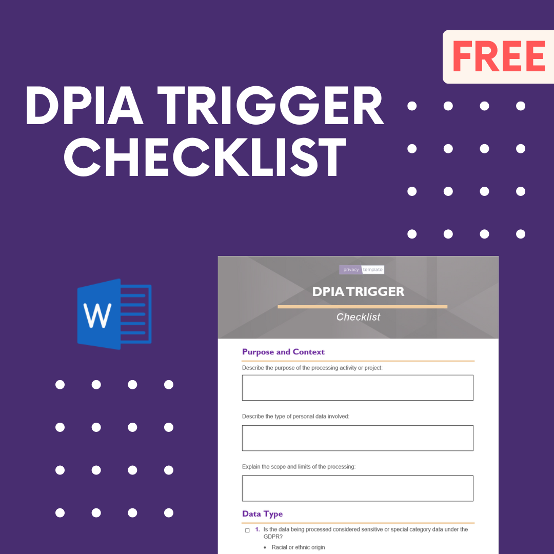 DPIA Trigger Checklist (GDPR)