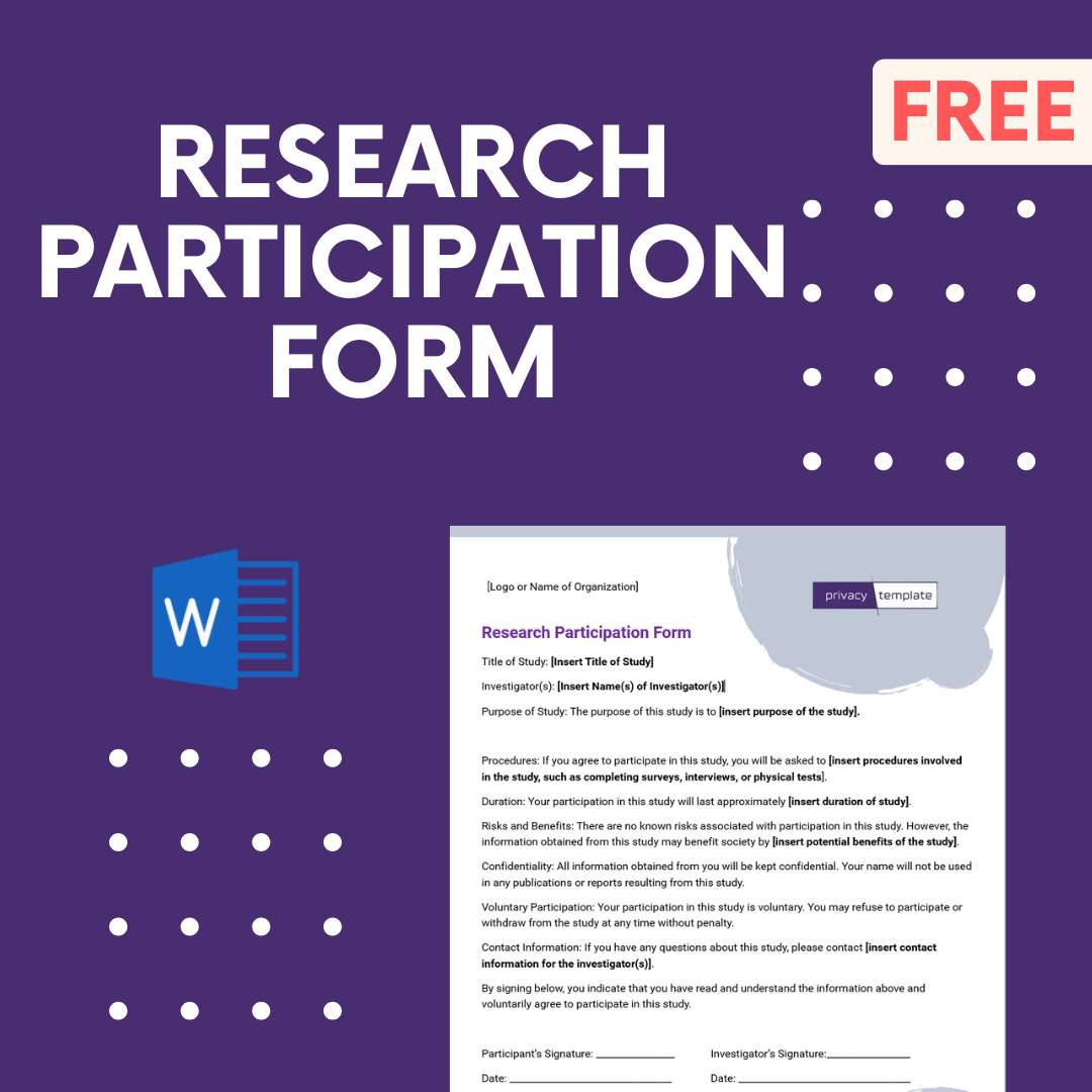 Research Participation Form