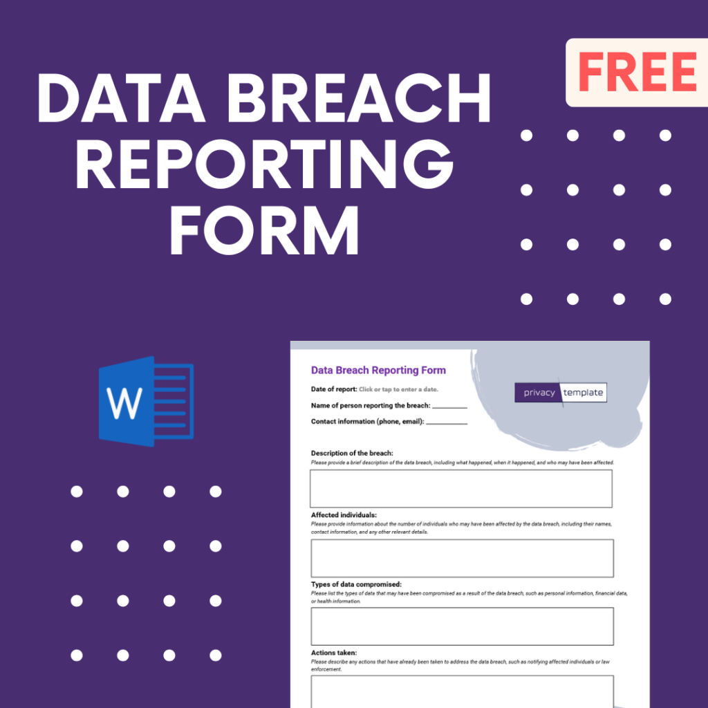 Data Breach Reporting Form