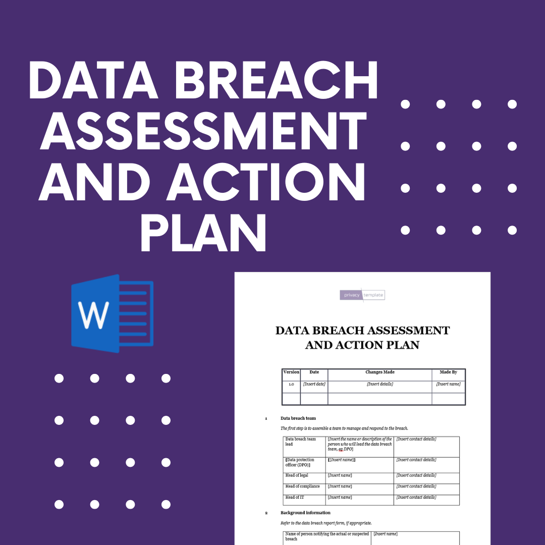 Data Breach Assessment and Action Plan privacytemplate com